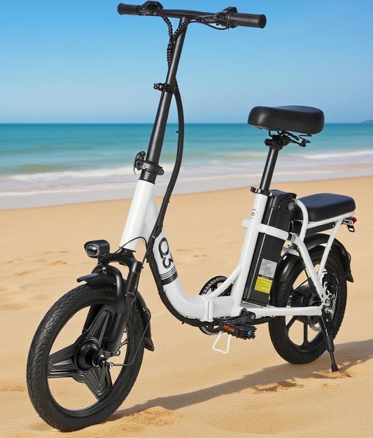14" Folding Electric Bike, Ebike, Electric Bike 500W 48V 12Ah Built-in Battery 20MPH, 20+Miles,Multi-Shock Absorption, 3 Riding Modes, Commuting
