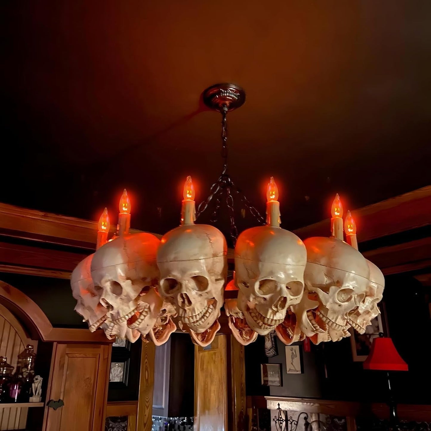 flame light bulbs, e26 flickering fire light bulbs flame candle for halloween christmas party patio porch home indoor & outdoor decorations - 6 pack