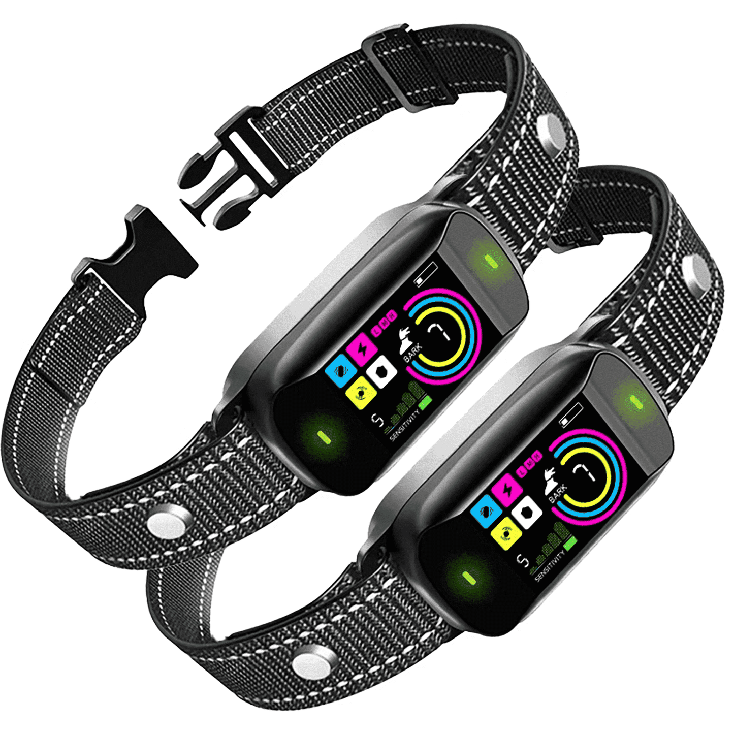 2025 new high quality smart dog bark collar – 4 training modes, ai-powered bark detection, waterproof & humane design for all dogs (8-120+ lbs),ultra-long battery life(2pcs)