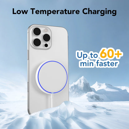 FAMOO Mag-Safe Charger Magnetic Wireless Charger: 2 Pack 15W Fast Charger for iPhone 16/15 /14/13/12, White