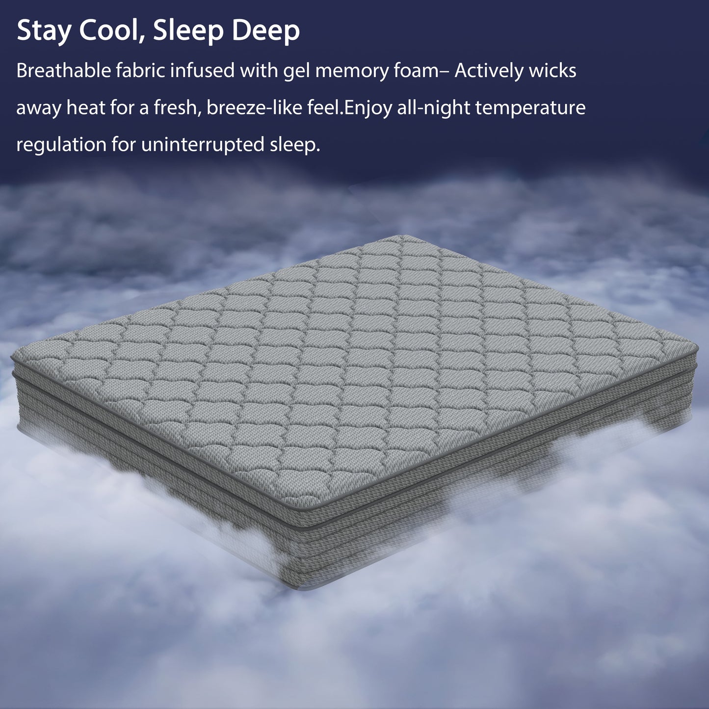 fvbeaya 12 inch twin mattress,gel memory foam with individually wrapped pocket coils, medium firm, pressure relief, strong edge support,cooling breathable sleep support for adult