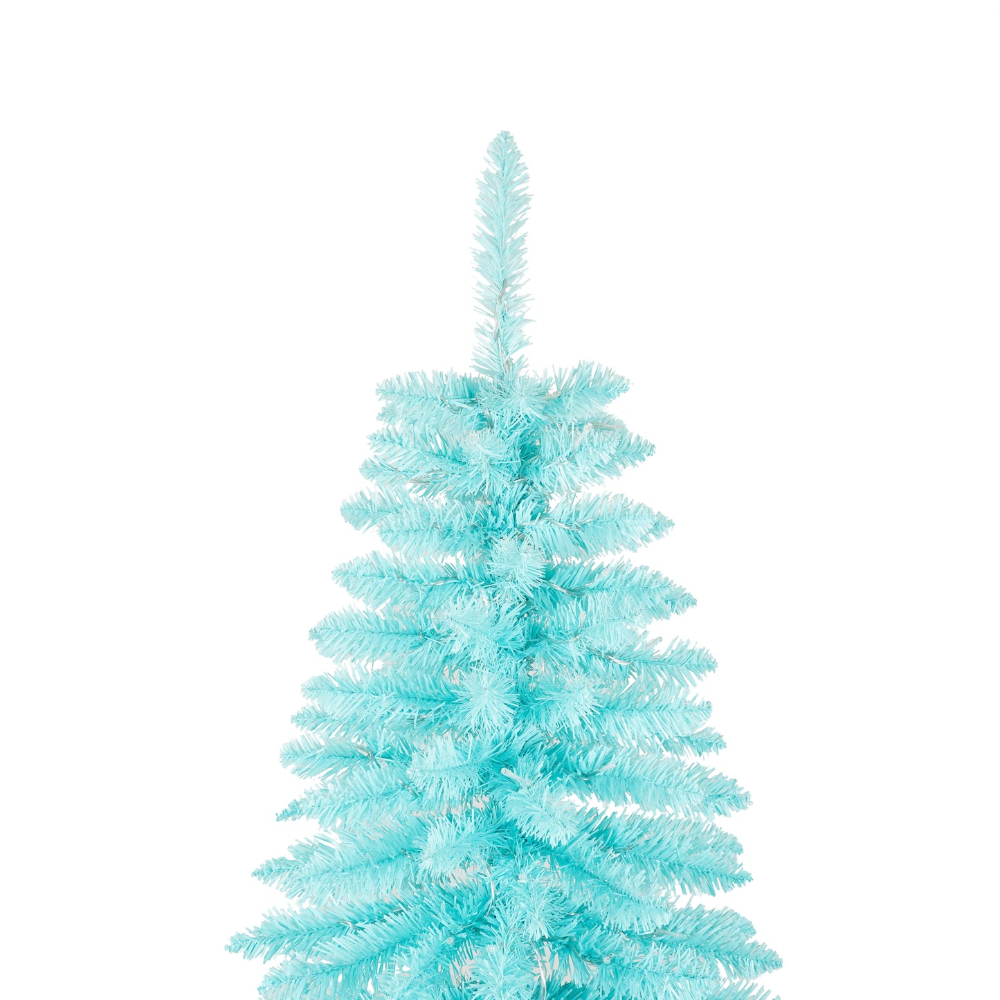 7.5ft prelit blue christmas tree, full xmas pine tree with 1300 branch tips 400 cold warm light for holiday indoor outdoor decoration