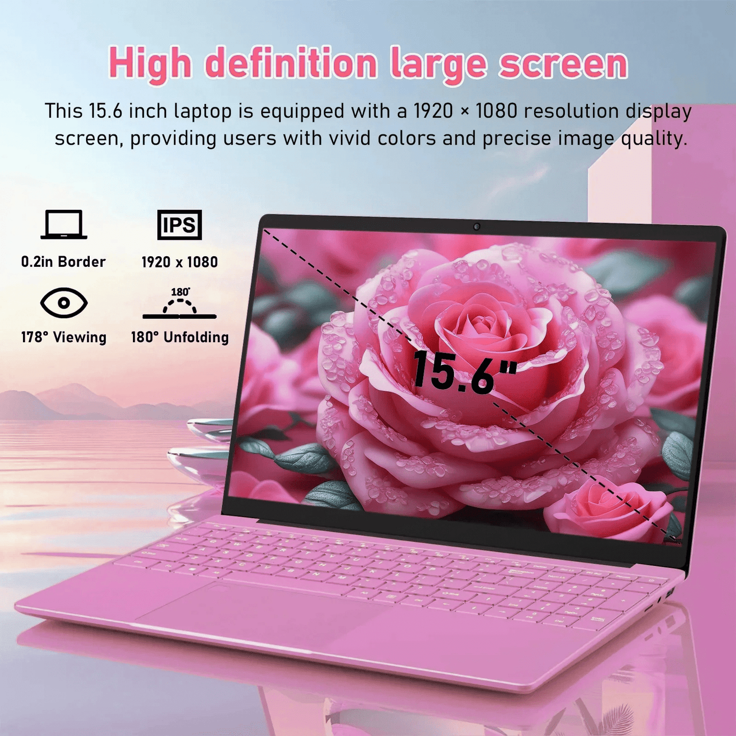 toemaagic laptop 15.6",intel n95,16gb ram,1tb ssd,windows 11 pro work computer,fingerprint reader,backlit keyboard