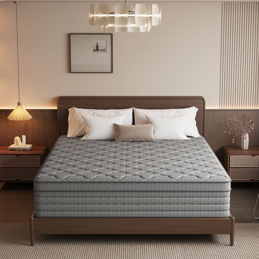 Fvbeaya 12 inch Twin Mattress,Gel Memory Foam with Individually Wrapped Pocket Coils, Medium Firm, Pressure Relief, Strong Edge Support,Cooling Breathable Sleep Support for Adult