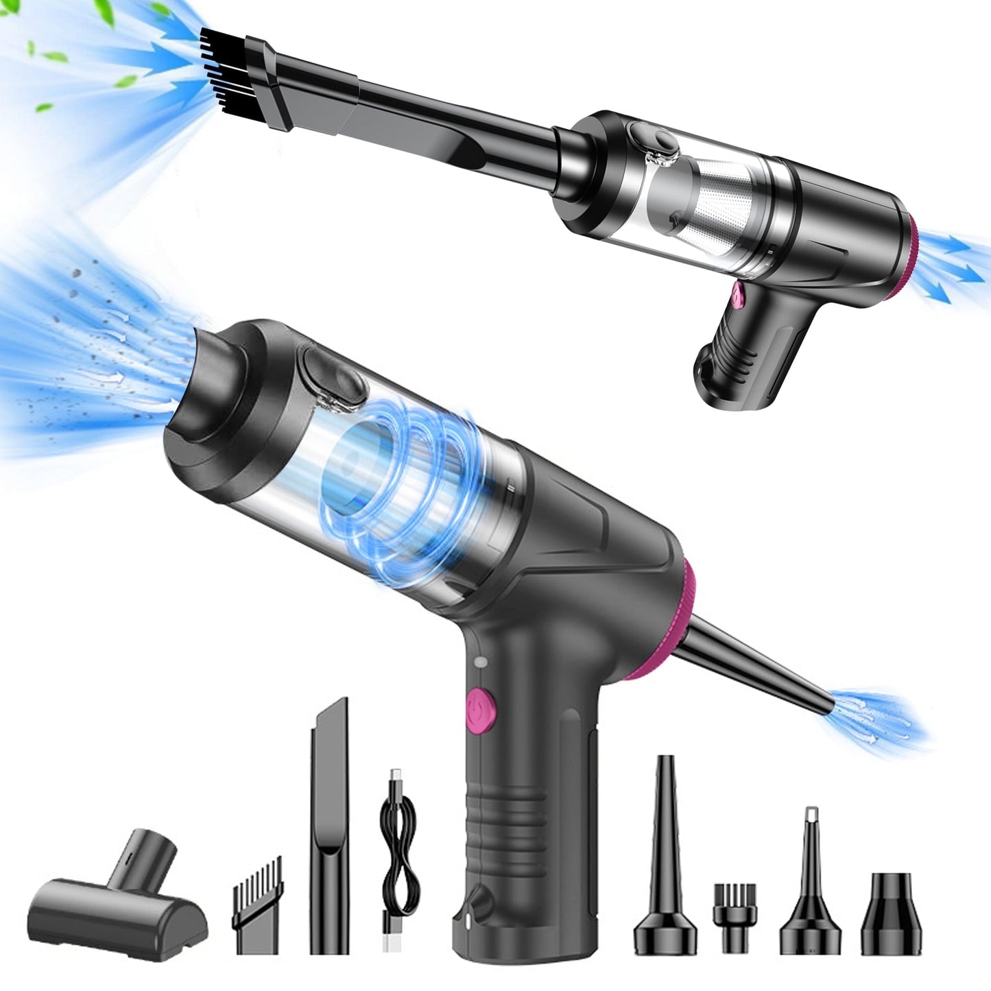 evlive 4-in-1 car vacuum cleaner, 9000pa strong suction, can clean dead corners handheld vacuum cleaner, high endurance anti-drop car vacuum cleaner, car,home,office.