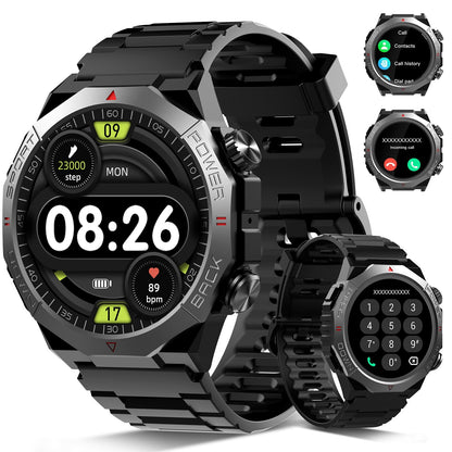 Smart Watch for Men Answer/Make Call for Android iPhone, 1.39" HD Screen Mens Watch 100+ Sports Modes, 400mAh Rugged Smartwatch Pedometer