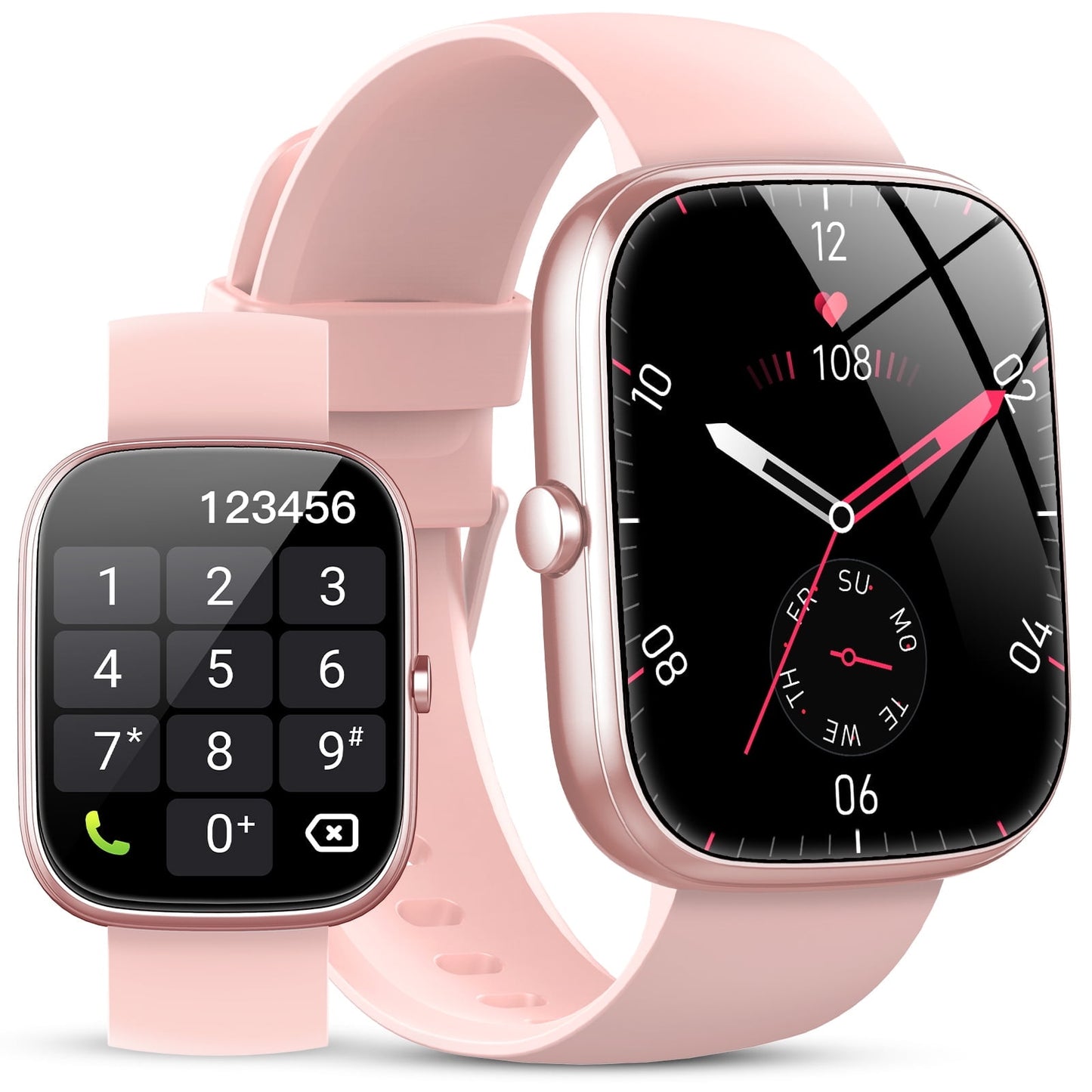 smart watches fits for women smartwatch for android phones/iphone compatible fitness tracker with 100+ sports modes 1.91" womens watch with calls and messages female cycle for gift