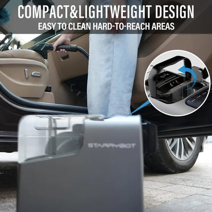 Portable Carpet Cleaner Machine with Steam & Heating Technology - 15Kpa Powerful Suction, Self-Cleaning, 110-130V, 3-in-1 Multi-Tool for Pet Hair, Couch, Car, Stairs, Furniture, Rugs