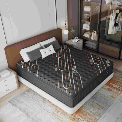 MRH Queen 12-Inch Euro Top Hybrid Mattress with Memory Foam and Pocket Springs